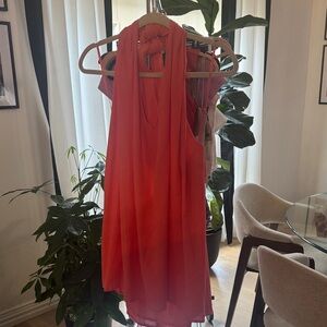 Elegant Red Sleeveless Dress